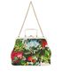 Kiss Lock Floral Pochette, back view